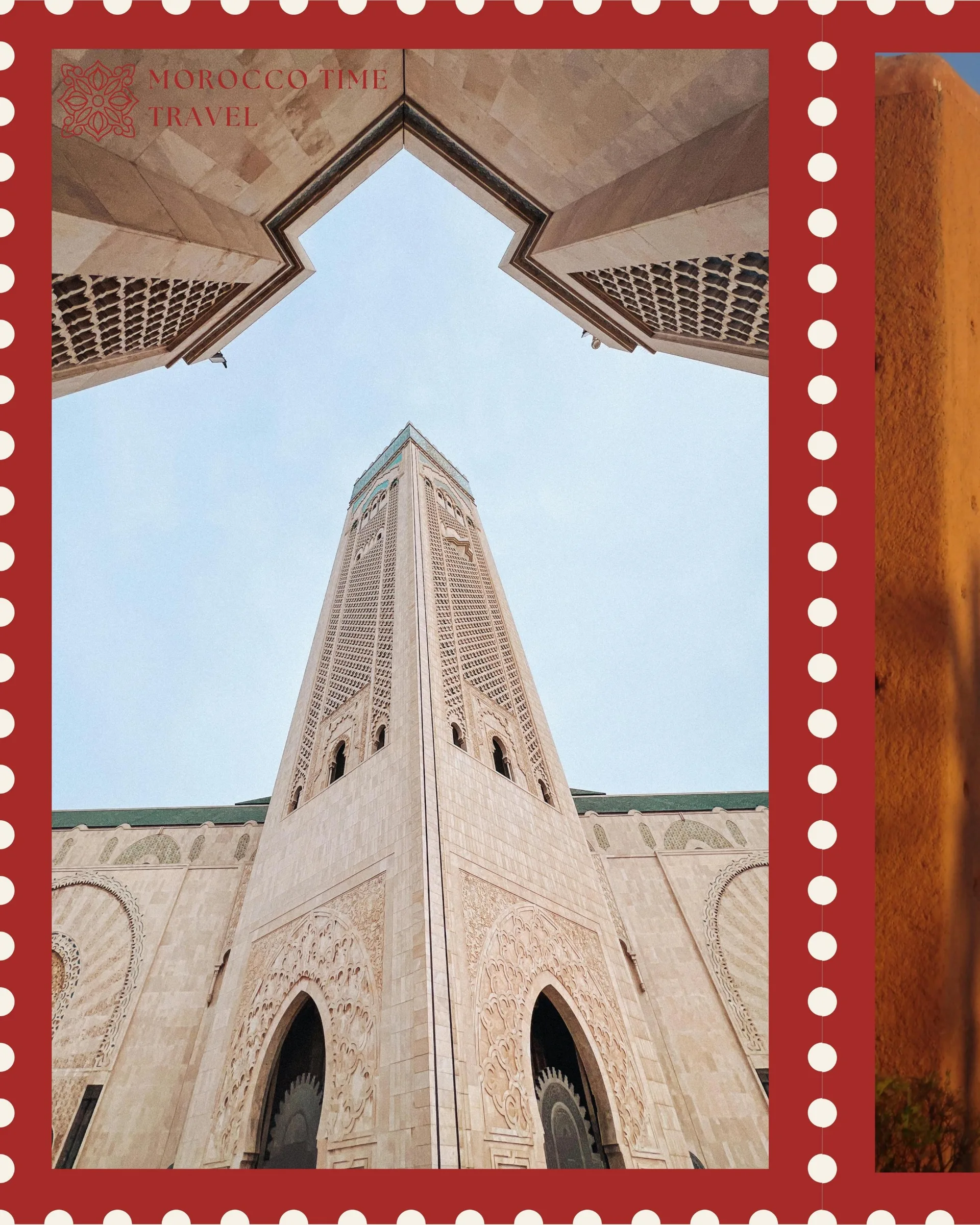 Minaret of the Hassan II Mosque in Casablanca